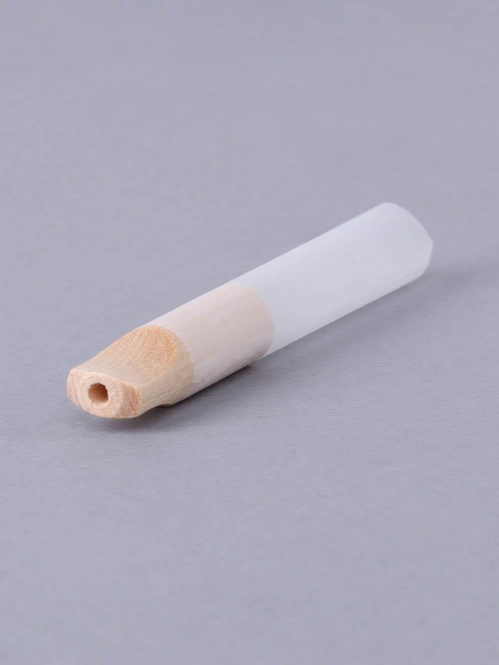 109mm King Size French White Paper Wood Filter Pinched 9mm Dia Tubes