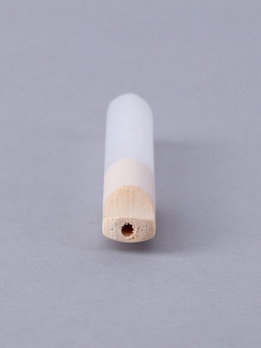 98mm Standard French White Paper Wood Filter Pinched 9mm Dia Tubes