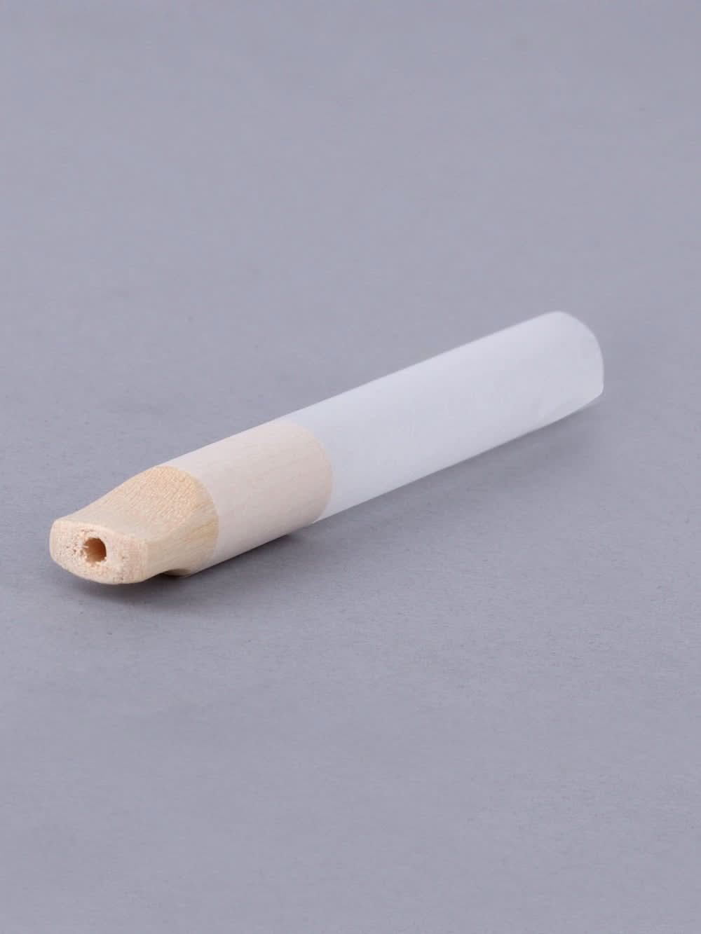 109mm King Size French White Paper Wood Filter Pinched 9mm Dia Tubes