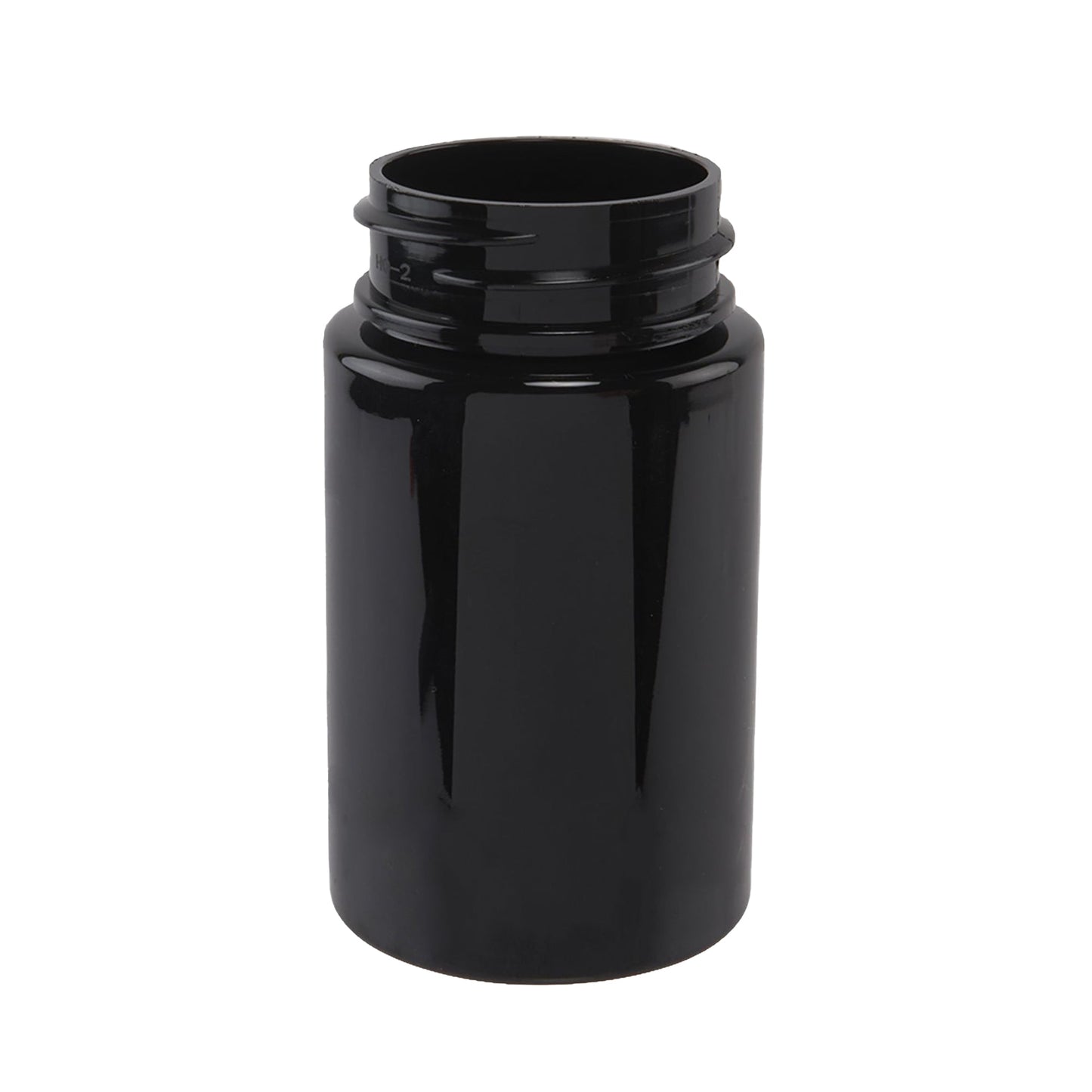 Plastic Jar w/ Cap 75mm / 43mm, 100-Pack, Child Resistant (Loud Lock)
