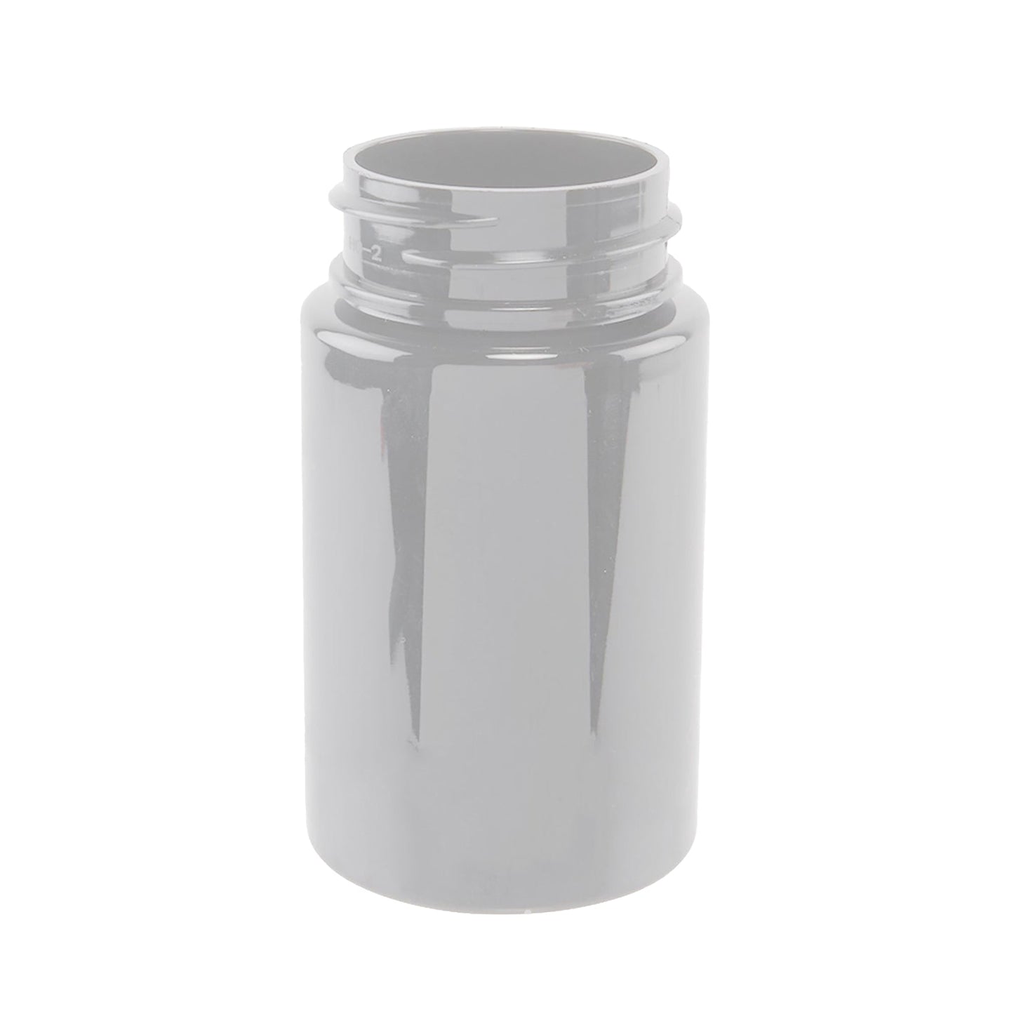 Plastic Jar w/ Cap 75mm / 43mm, 100-Pack, Child Resistant (Loud Lock)