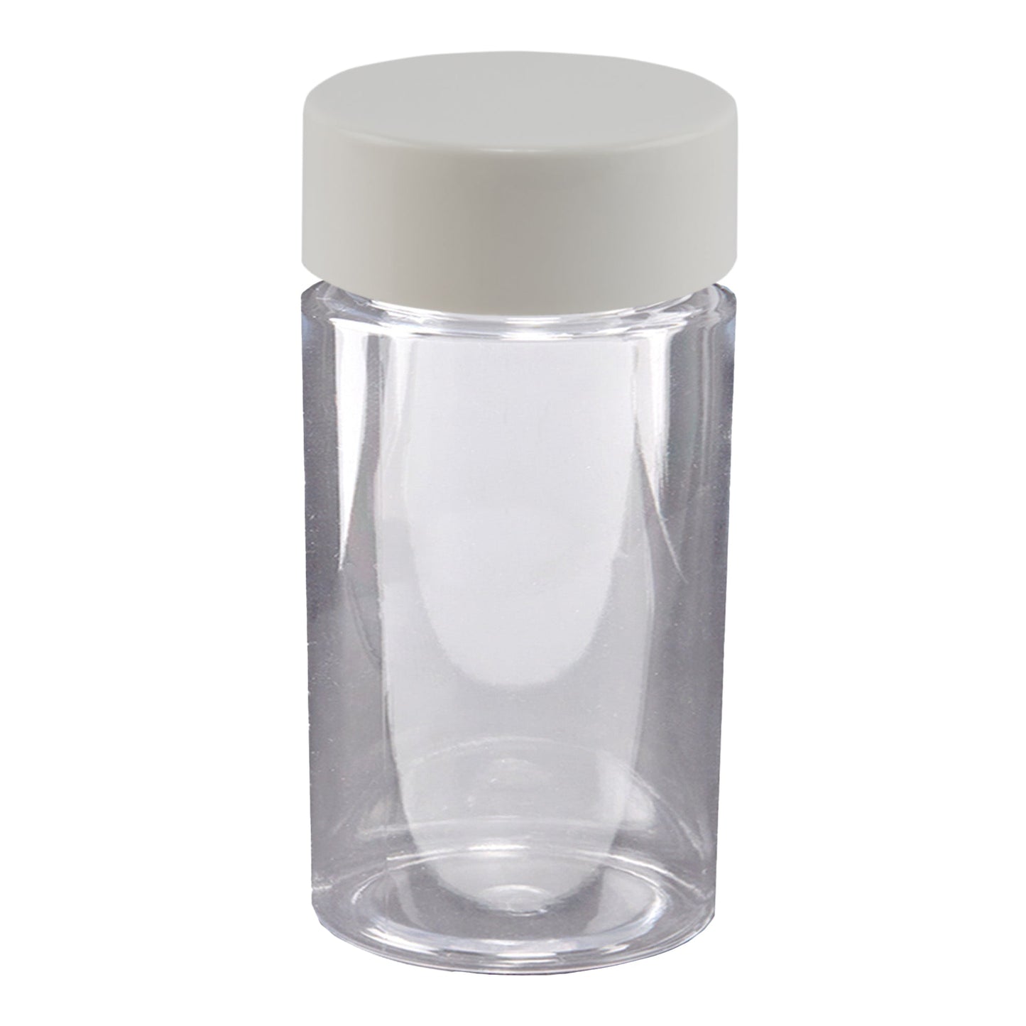 Plastic Jar w/ Cap 75mm / 43mm, 100-Pack, Child Resistant (Loud Lock)