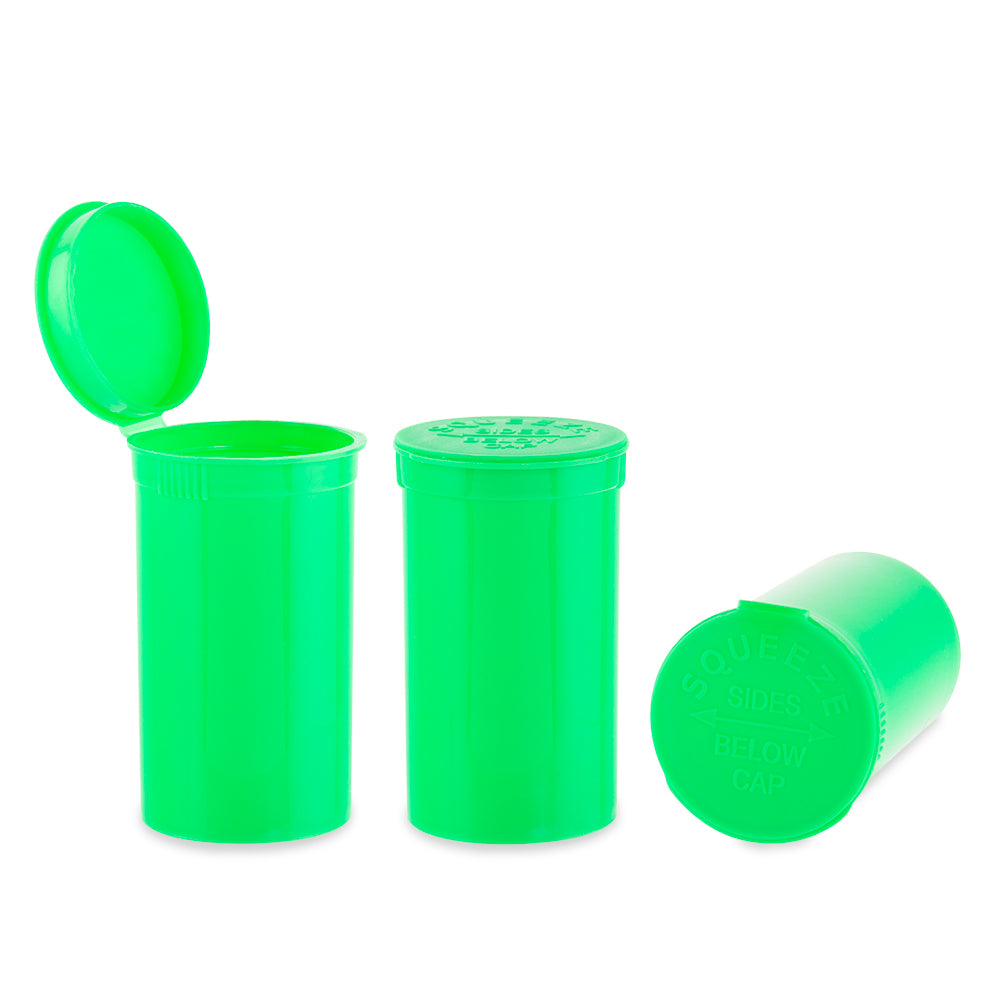 Plastic Pop Top 19 Dram, 225-Pack, Child Resistant (Loud Lock)