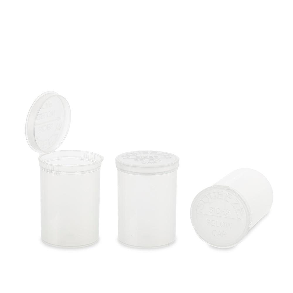 Plastic Pop Top 30 Dram, 160-Pack, Child Resistant (Loud Lock)