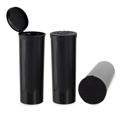 Plastic Pop Top 60 Dram, 75-Pack, Child Resistant (Loud Lock) 001