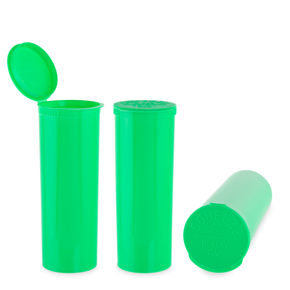 Plastic Pop Top 60 Dram, 75-Pack, Child Resistant (Loud Lock)