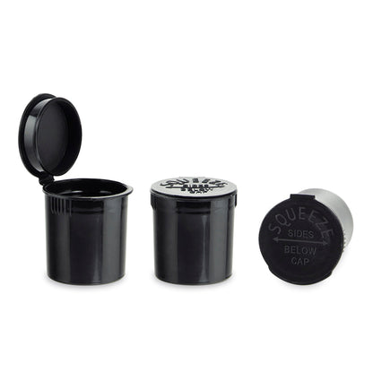 Plastic Pop Top 6 Dram, 600-Pack, Child Resistant (Loud Lock) 001