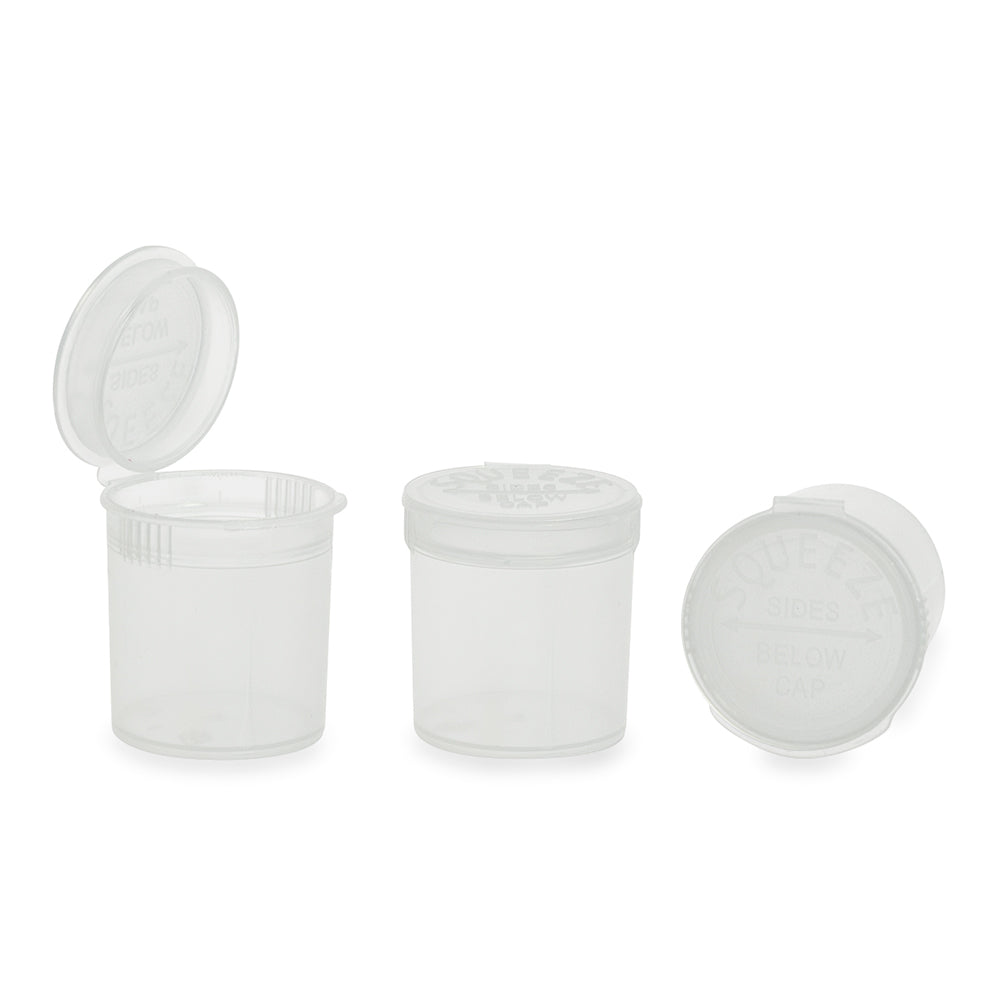 Plastic Pop Top 6 Dram, 600-Pack, Child Resistant (Loud Lock)
