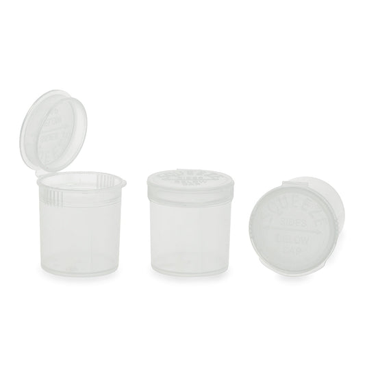 Plastic Pop Top 6 Dram, 600-Pack, Child Resistant (Loud Lock)