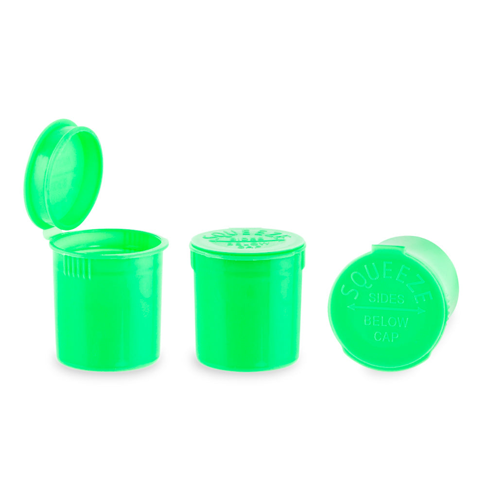 Plastic Pop Top 6 Dram, 600-Pack, Child Resistant (Loud Lock)