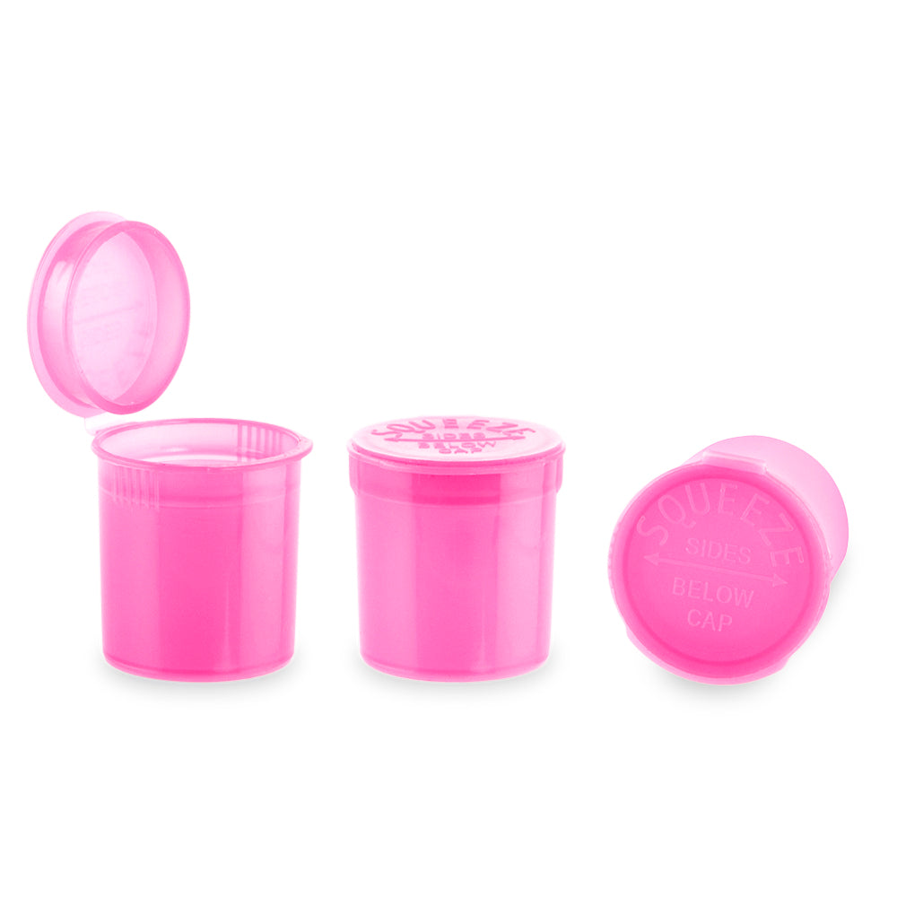 Plastic Pop Top 6 Dram, 600-Pack, Child Resistant (Loud Lock)