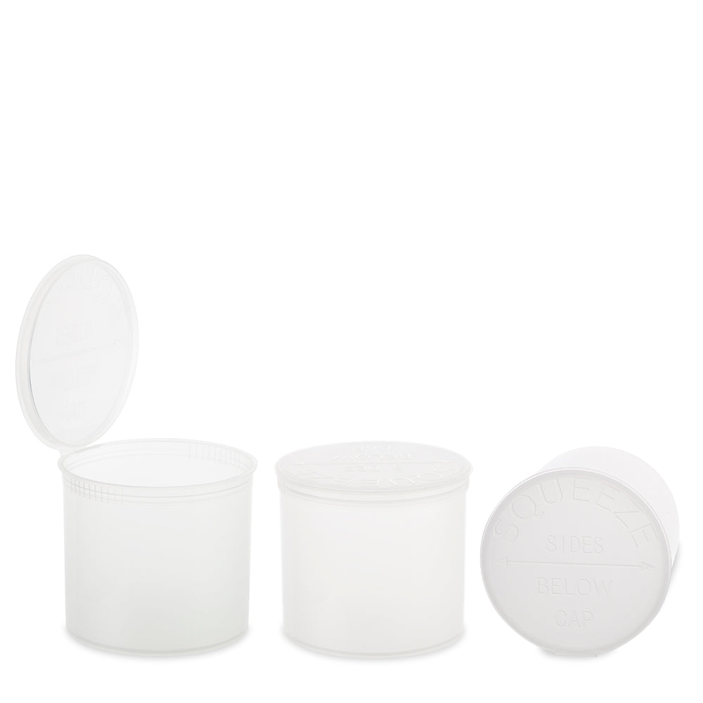 Plastic Pop Top 90 Dram, 45-Pack, Child Resistant (Loud Lock)