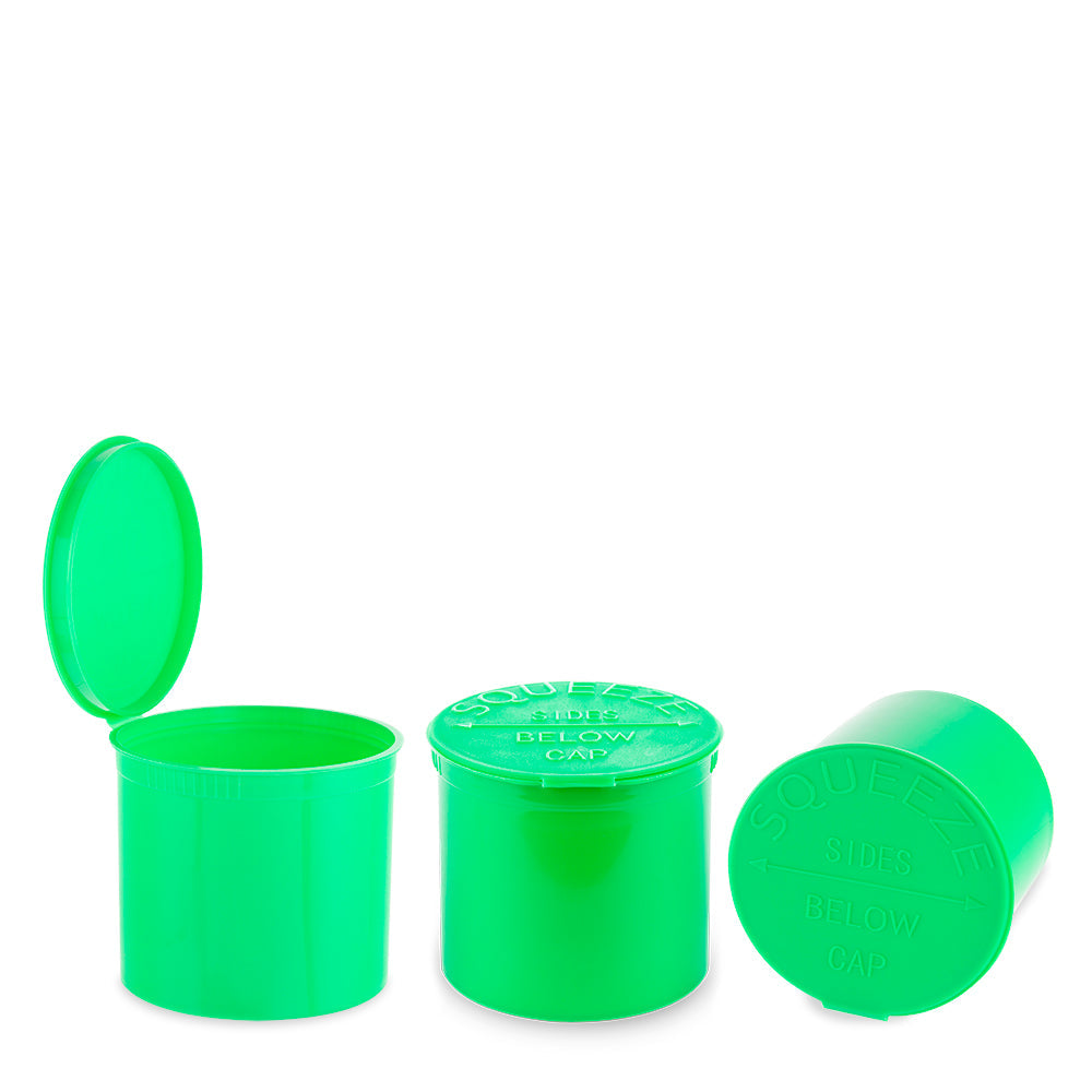 Plastic Pop Top 90 Dram, 45-Pack, Child Resistant (Loud Lock)