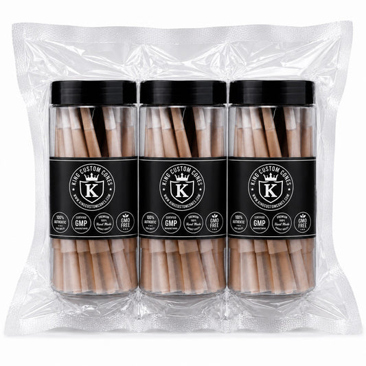 98mm Standard Unrefined Brown Paper MW Filter Cones Jar