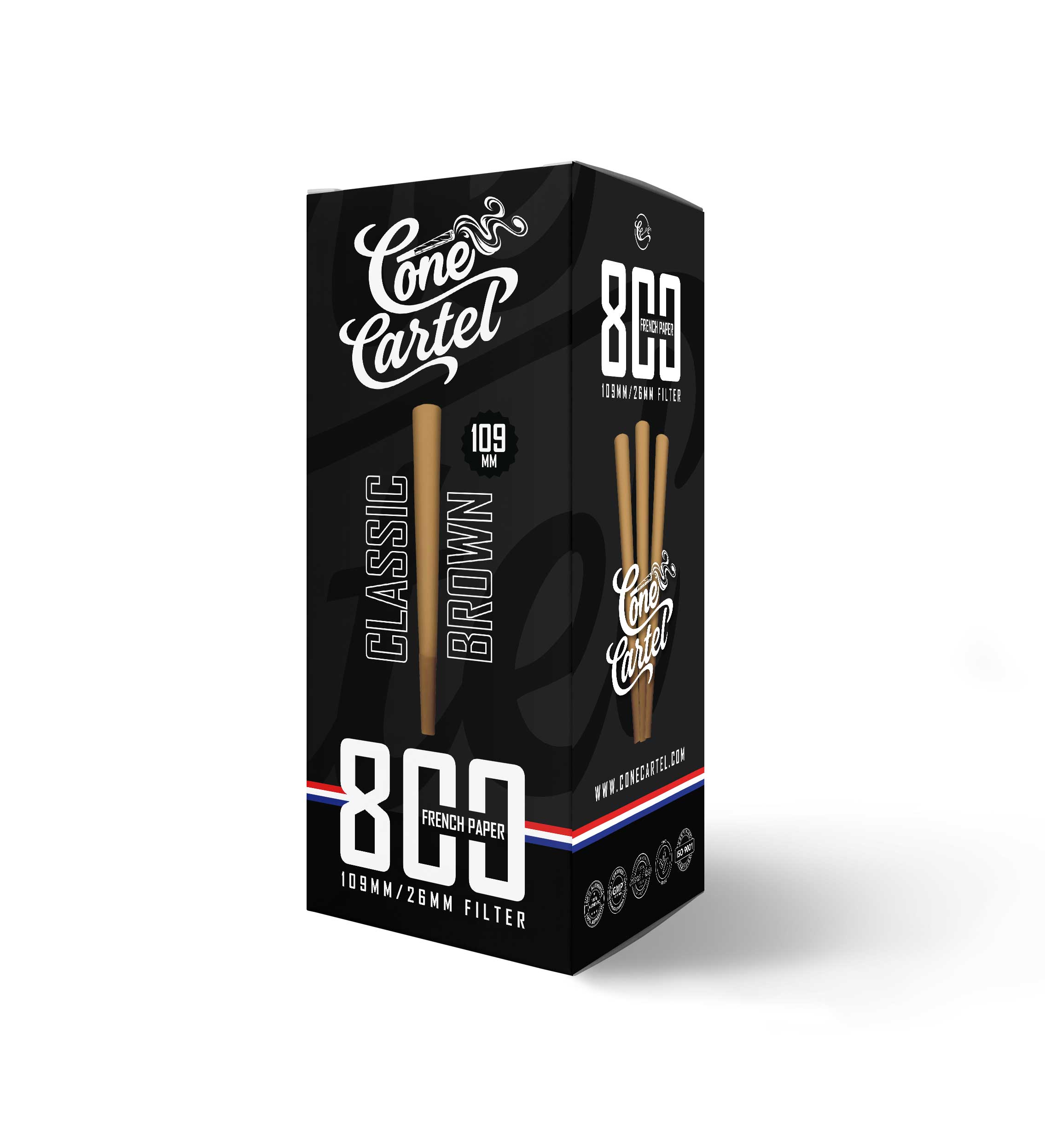 Unbranded - 109MM Class Brown Cone - 26MM Filter - 800 French Paper