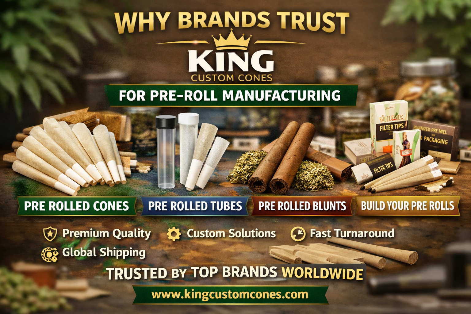 Why Brands Trust King Custom Cones for Pre-Roll Manufacturing