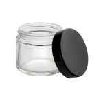 Glass Jar w/ Cap - 2oz / 60mm - 100pc - Child Resistant