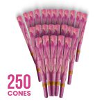 Real Lotus Pink Classic King Size 109mm Pre Rolled Cone Bulk - 250 cones